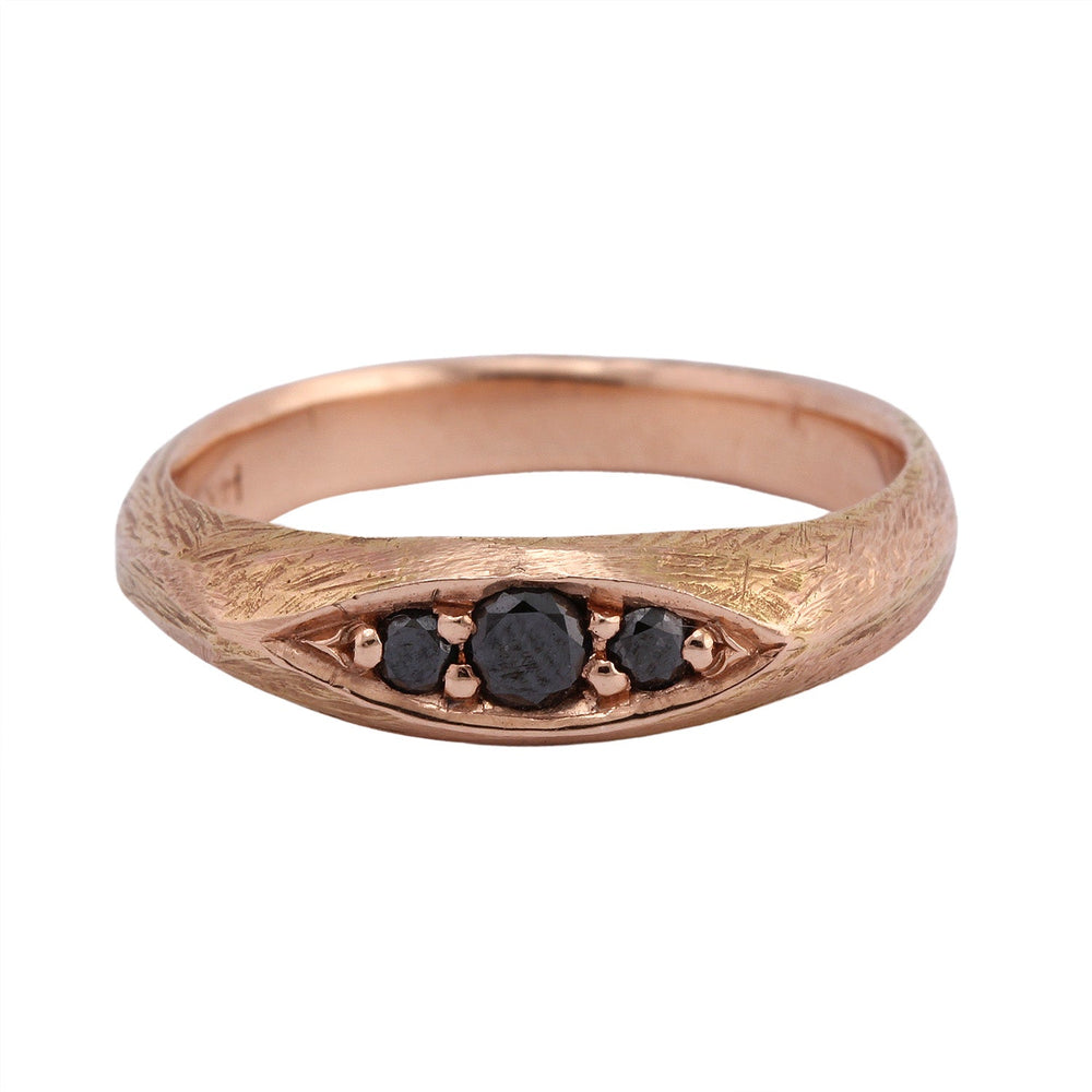 
                      
                        Remy Ring by Betsy Barron Jewellery in 14k rose gold with black diamonds
                      
                    