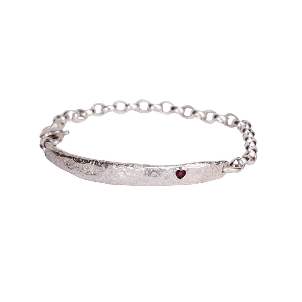
                      
                        Molten ID Bracelet w/Gemstone
                      
                    