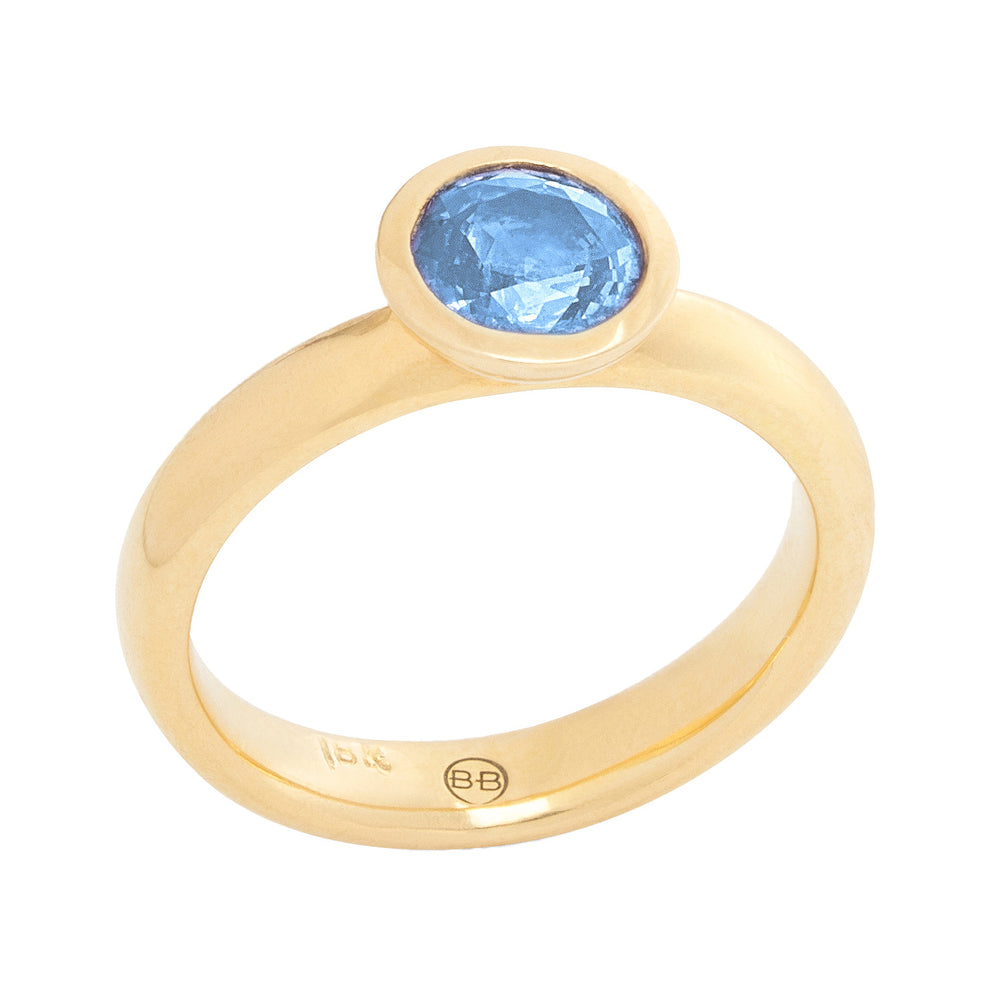 Alison ring with Pale Blue Sapphire