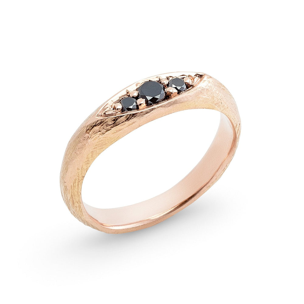 
                      
                        Remy Ring by Betsy Barron Jewellery in 14k rose gold with black diamonds
                      
                    
