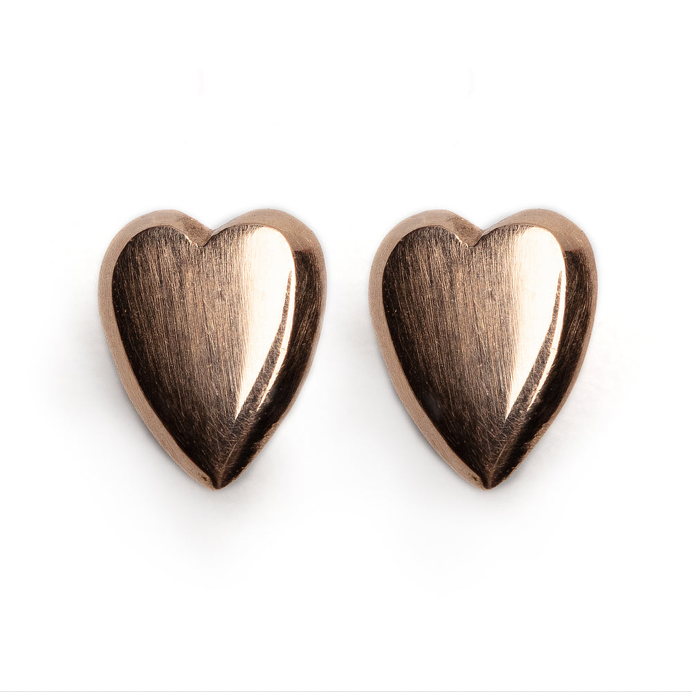 
                      
                        Mini-heart earrings in 14k rose gold
                      
                    